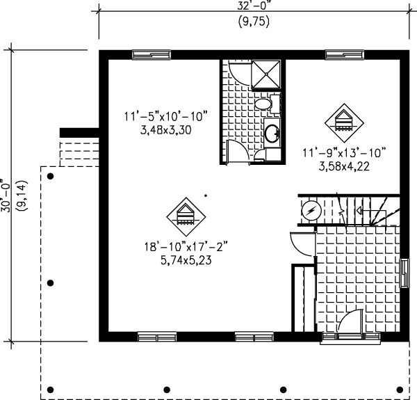 lower floor house blueprint