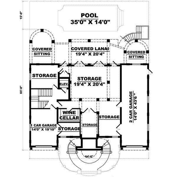 lower floor house blueprint