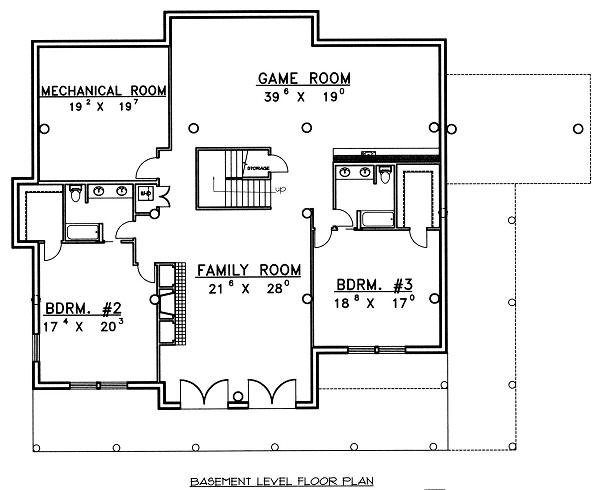 lower floor house blueprint