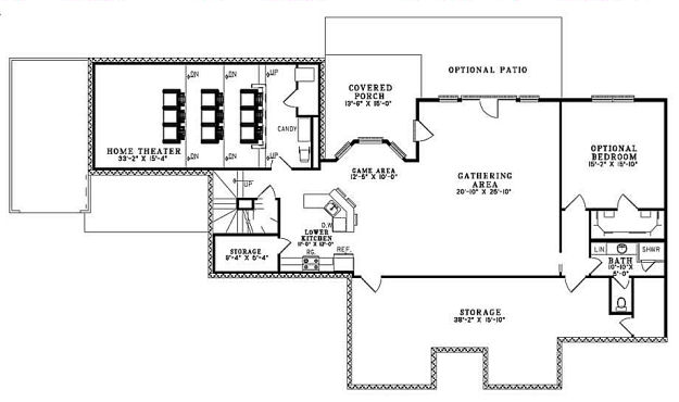 lower floor house blueprint
