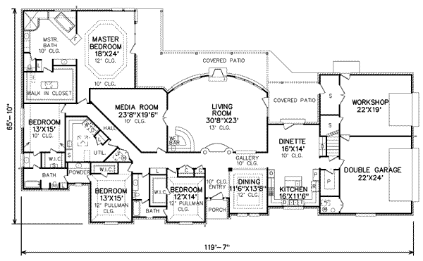 main floor house blueprint
