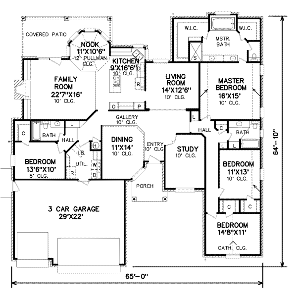 main floor house blueprint