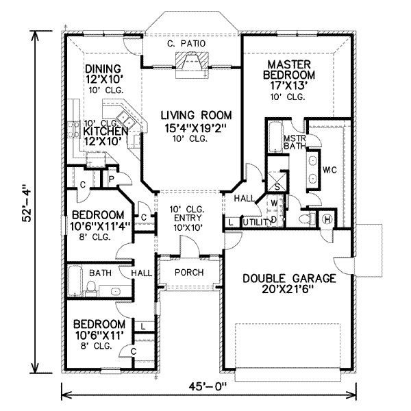 House 11486 Blueprint details, floor plans