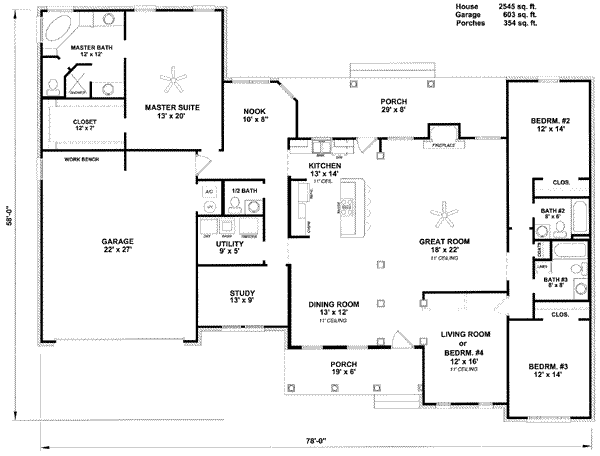 main floor house blueprint