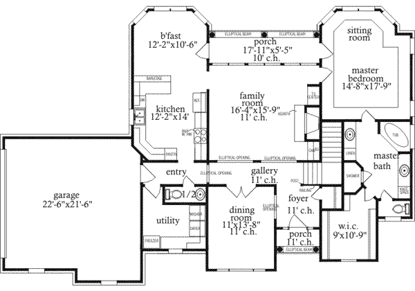 main floor house blueprint