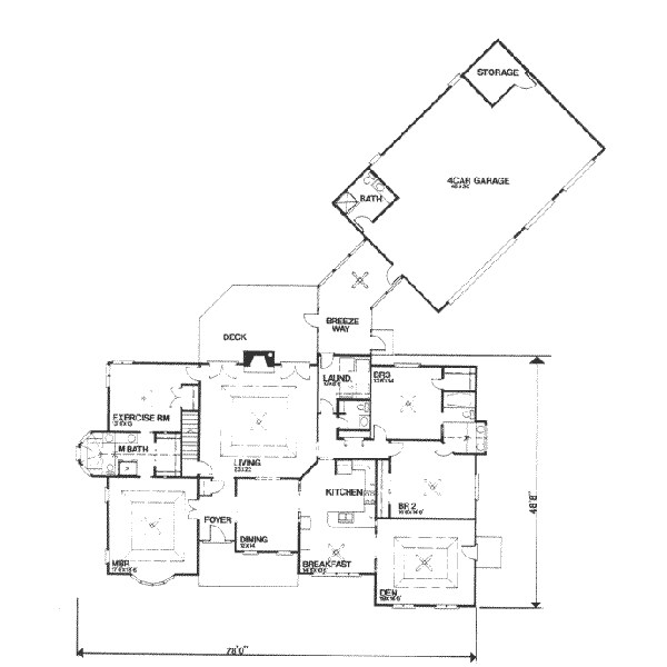 main floor house blueprint