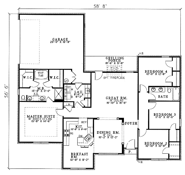 main floor house blueprint