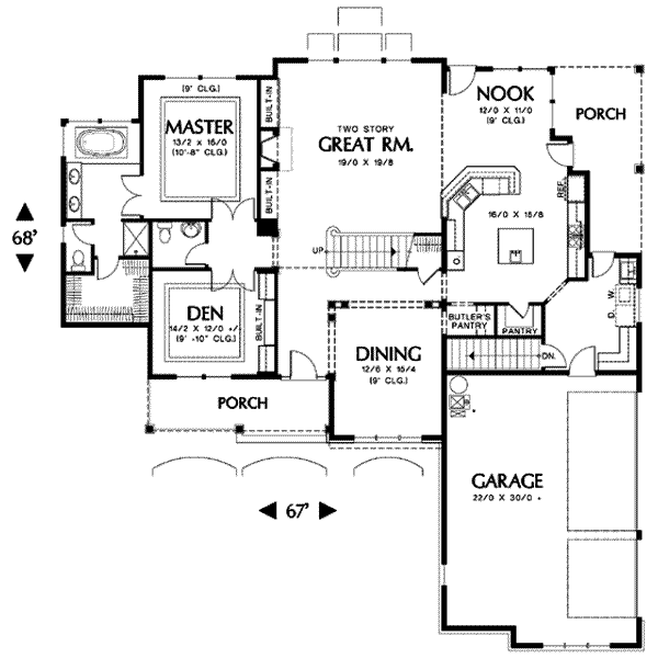 main floor house blueprint