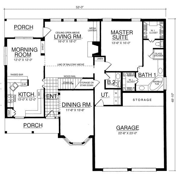 main floor house blueprint