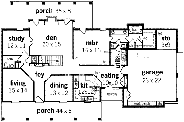 main floor house blueprint