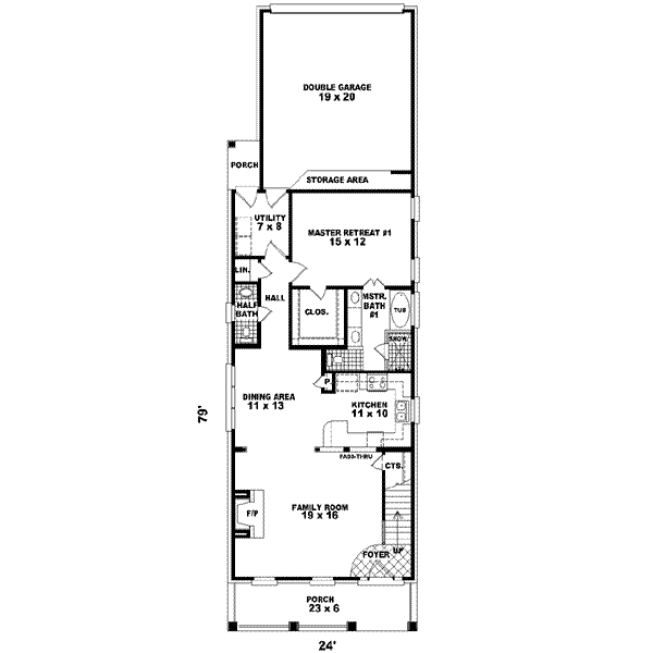 main floor house blueprint