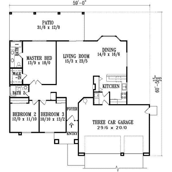 main floor house blueprint