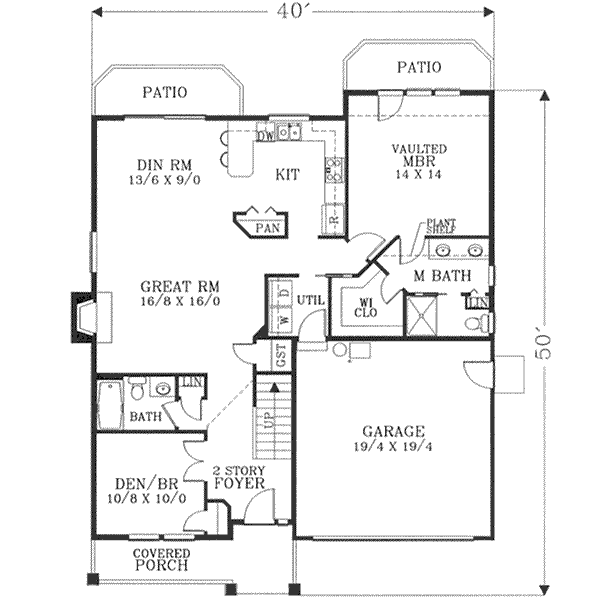 main floor house blueprint