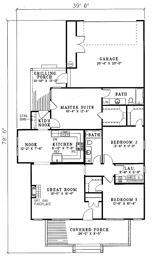 main floor house blueprint