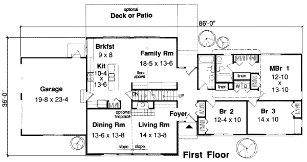 main floor house blueprint