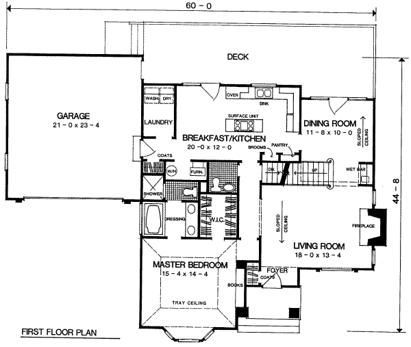 main floor house blueprint