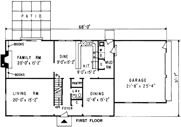 main floor house blueprint