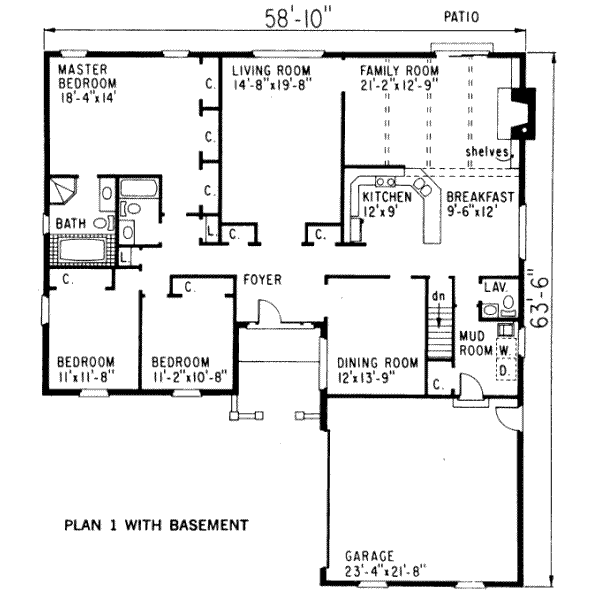 main floor house blueprint