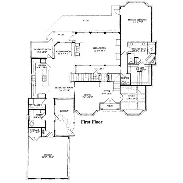 main floor house blueprint