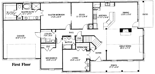 main floor house blueprint