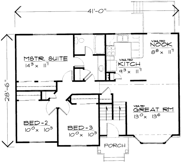 main floor house blueprint