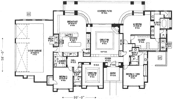 House 19731 Blueprint details, floor plans
