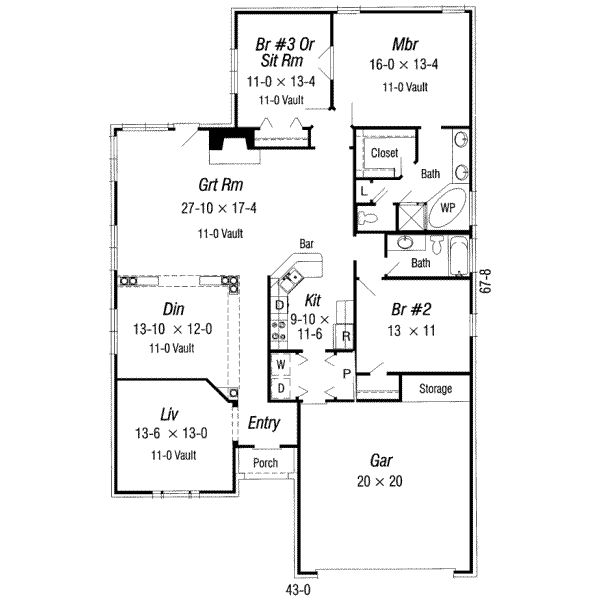 main floor house blueprint