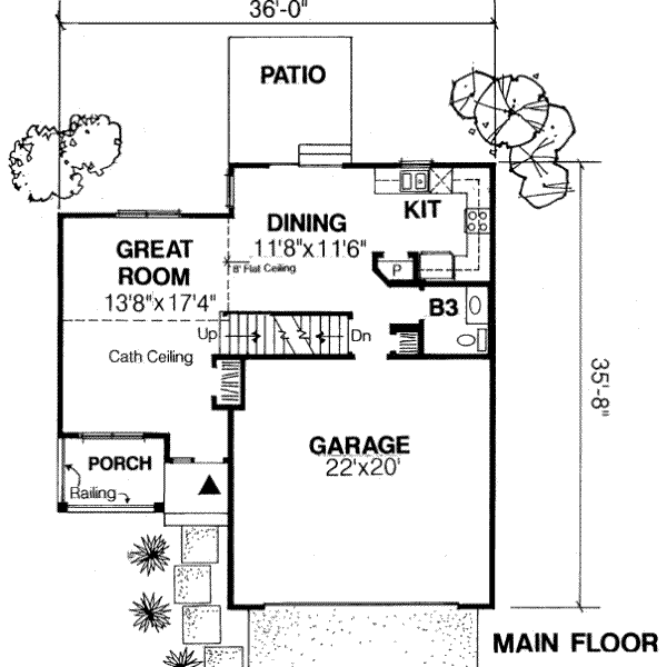 main floor house blueprint