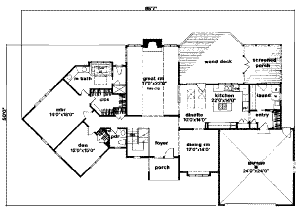 main floor house blueprint