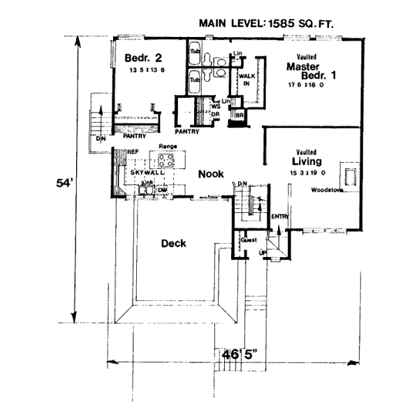 main floor house blueprint