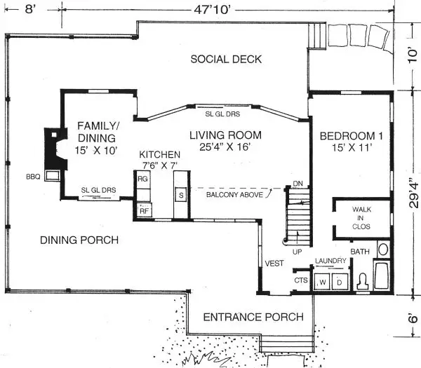 main floor house blueprint