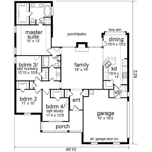 main floor house blueprint