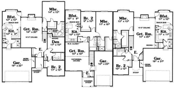 House 24141 Blueprint Details Floor Plans