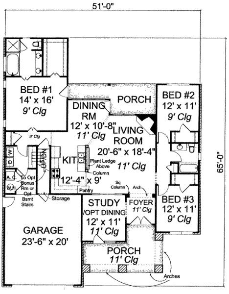 main floor house blueprint