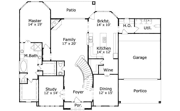 main floor house blueprint