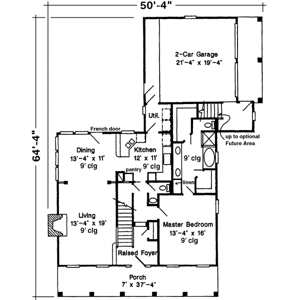 main floor house blueprint