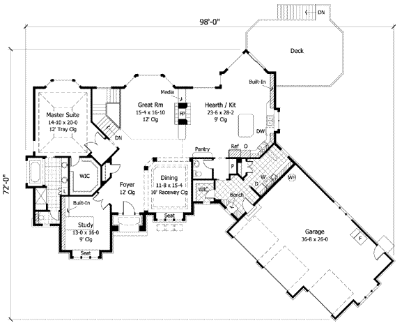 main floor house blueprint