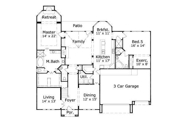 main floor house blueprint