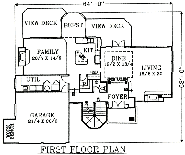 main floor house blueprint