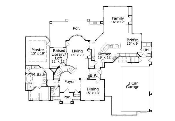 main floor house blueprint