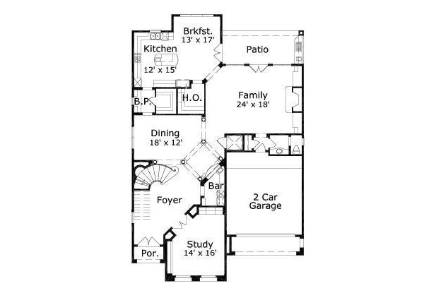 main floor house blueprint