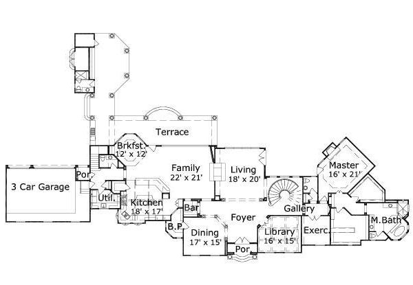 main floor house blueprint