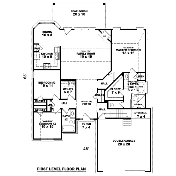 main floor house blueprint