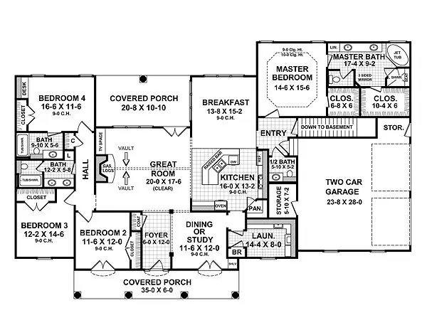 main floor house blueprint