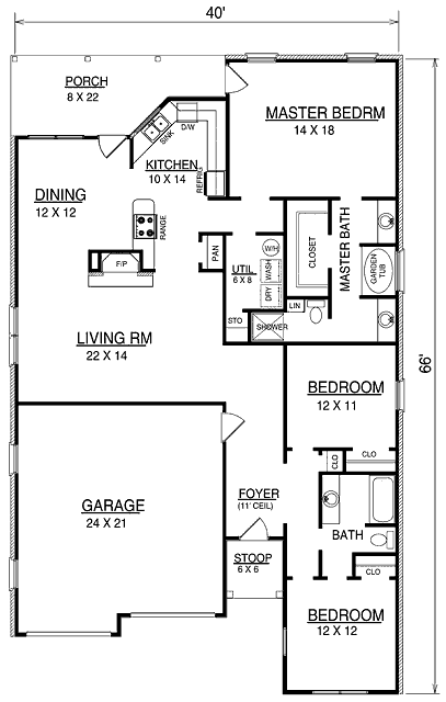 main floor house blueprint