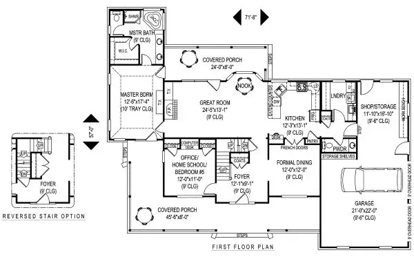main floor house blueprint