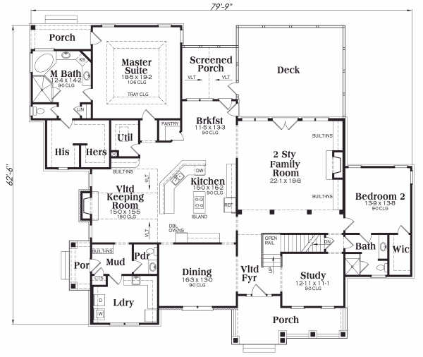 main floor house blueprint