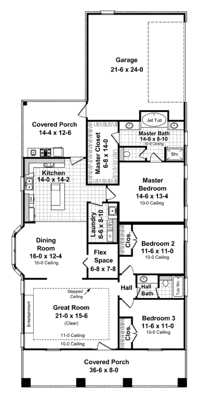 1600 to 1800 Sq FT One Story House Plans Images