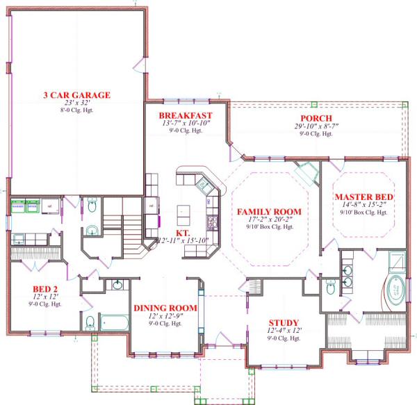 main floor house blueprint