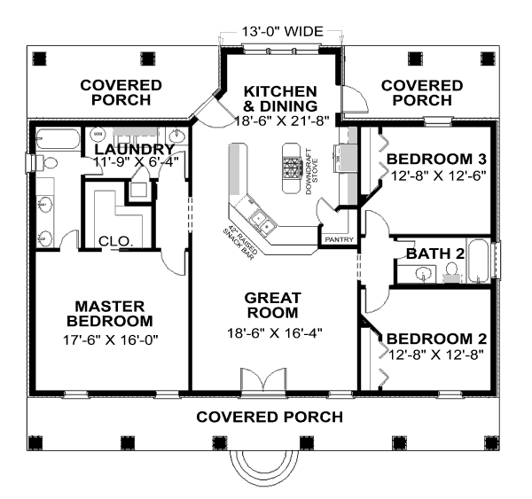 House 29503 Blueprint details, floor plans